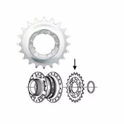 Shimano Tandhjul Til Nexus 7 (21 Tænder | Sølv)