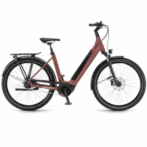Winora Sinus N5 City E-Bike (27,5" | 625Wh | Rød / Mørkebrun) -E-bikes Butik 564897