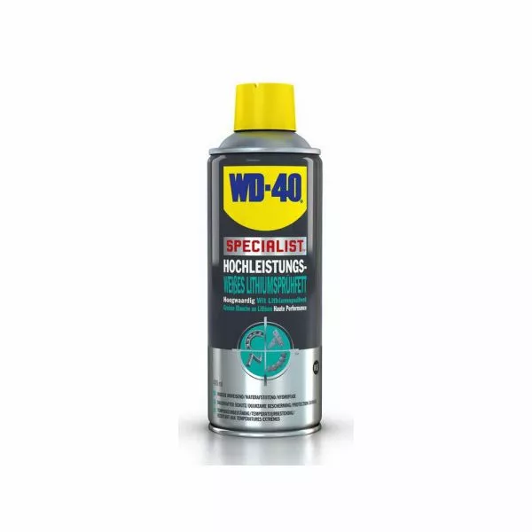 WD-40 Lithium Spray Grease Specialist (400 Ml | Hvid) 1 WD-40 Lithium Spray Grease Specialist (400 Ml | Hvid)