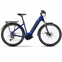 Haibike Trekking 4 Low E-cykel (27,5" | 500Wh | Blå)