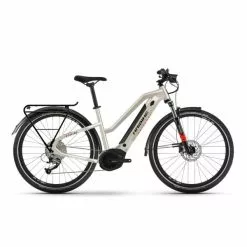 Haibike Trekking 4 Mid E-Bike (27,5" | 500Wh | ørkengul/hvid)