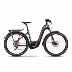 Haibike Trekking 9 Low E-Bike (27,5" | 625Wh | Antracit / Rød)