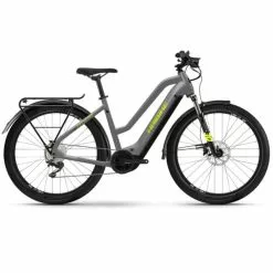 Haibike Trekking 6 Mid E-Bike (27,5" | 630Wh | Grå / Neongul)